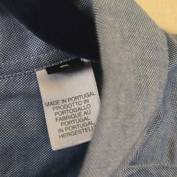 Paul Smith PS Tonic Contrast Blue Pink Sustainable Cotton Shirt Size L - Picture 5 of 6